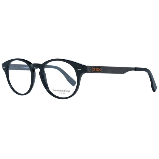 Ermenegildo Zegna Black Plastic Glasses (Frames) - ClickThatClicks 