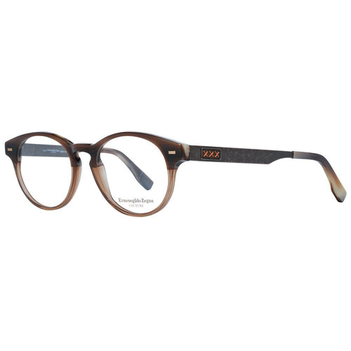 Ermenegildo Zegna Brown Plastic Glasses (Frames) - ClickThatClicks 