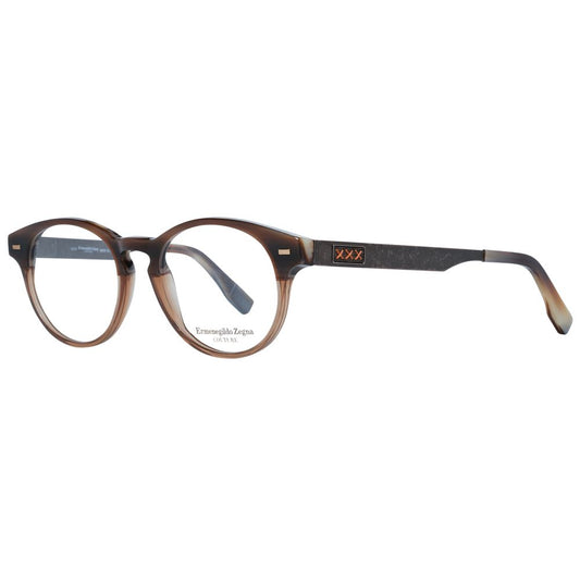 Ermenegildo Zegna Brown Plastic Glasses (Frames) - ClickThatClicks 