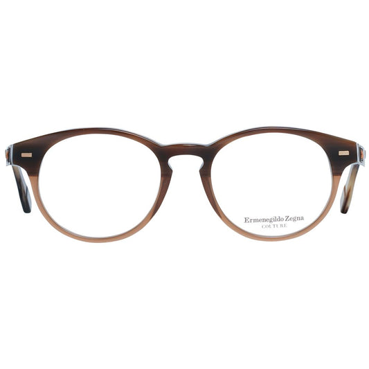 Ermenegildo Zegna Brown Plastic Glasses (Frames) - ClickThatClicks 