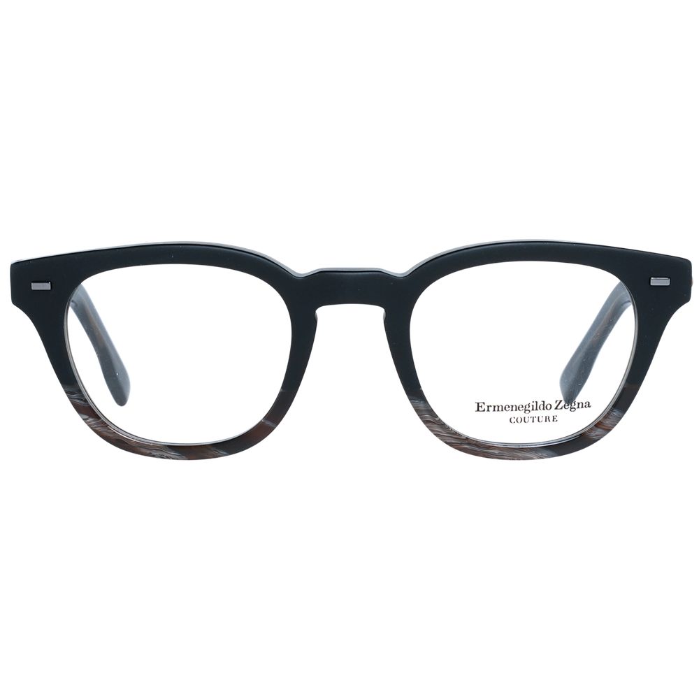 Ermenegildo Zegna Black Plastic Glasses (Frames) - ClickThatClicks 