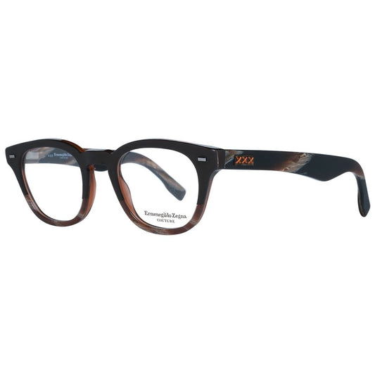 Ermenegildo Zegna Brown Plastic Glasses (Frames) - ClickThatClicks 