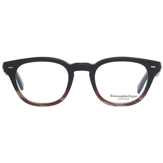 Ermenegildo Zegna Brown Plastic Glasses (Frames) - ClickThatClicks 