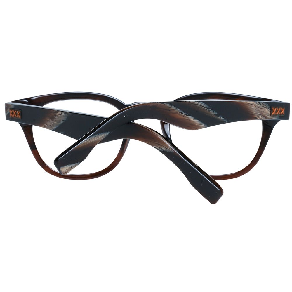 Ermenegildo Zegna Brown Plastic Glasses (Frames) - ClickThatClicks 