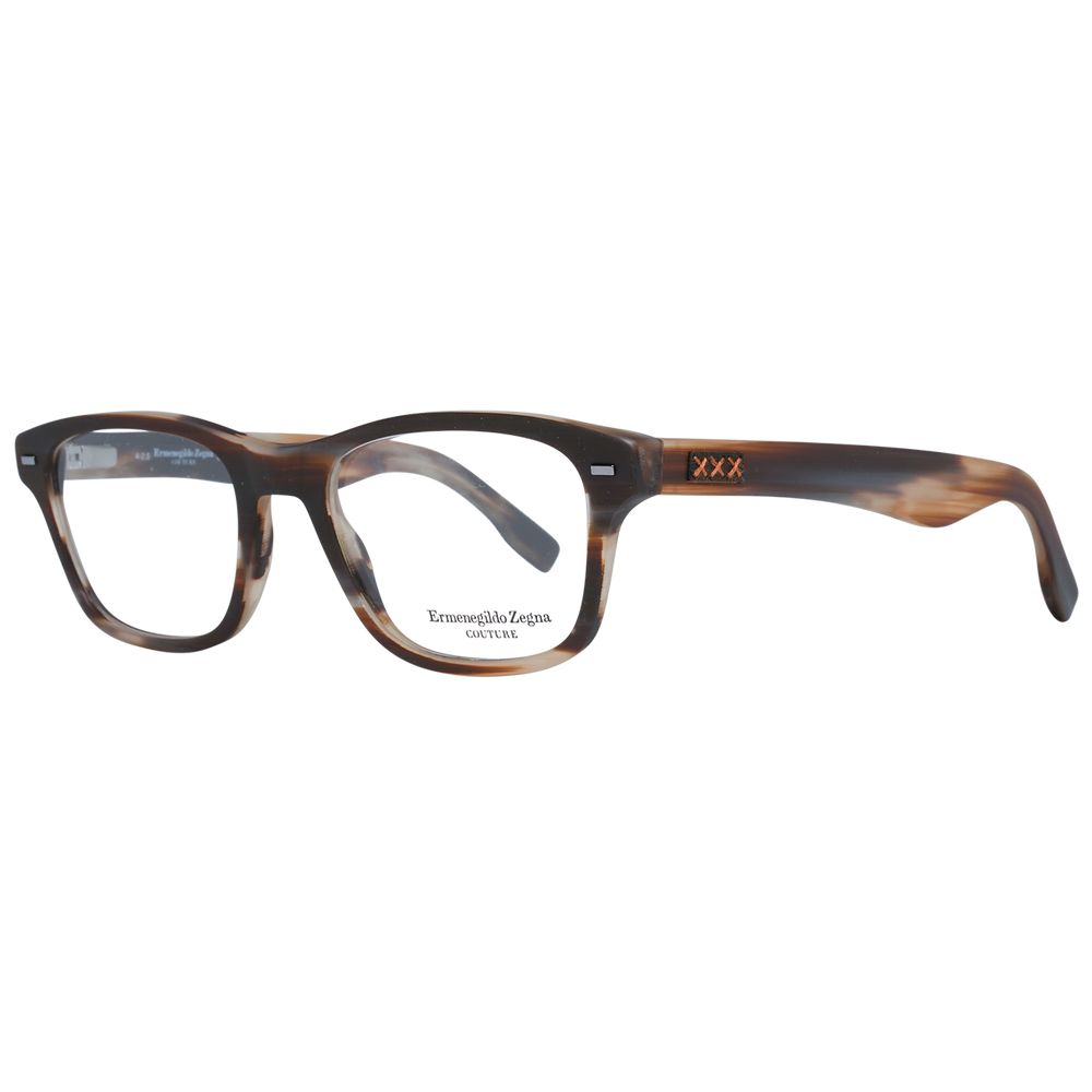 Ermenegildo Zegna Brown Plastic Glasses (Frames) - ClickThatClicks 