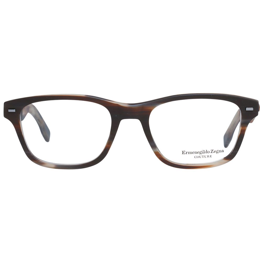 Ermenegildo Zegna Brown Plastic Glasses (Frames) - ClickThatClicks 