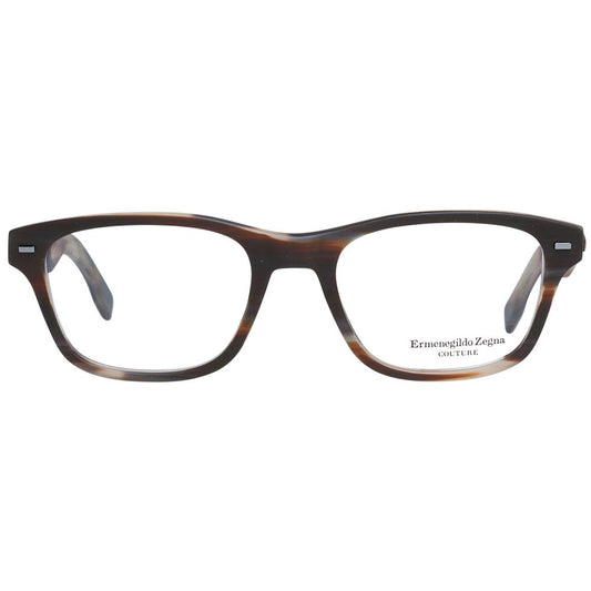 Ermenegildo Zegna Brown Plastic Glasses (Frames) - ClickThatClicks 