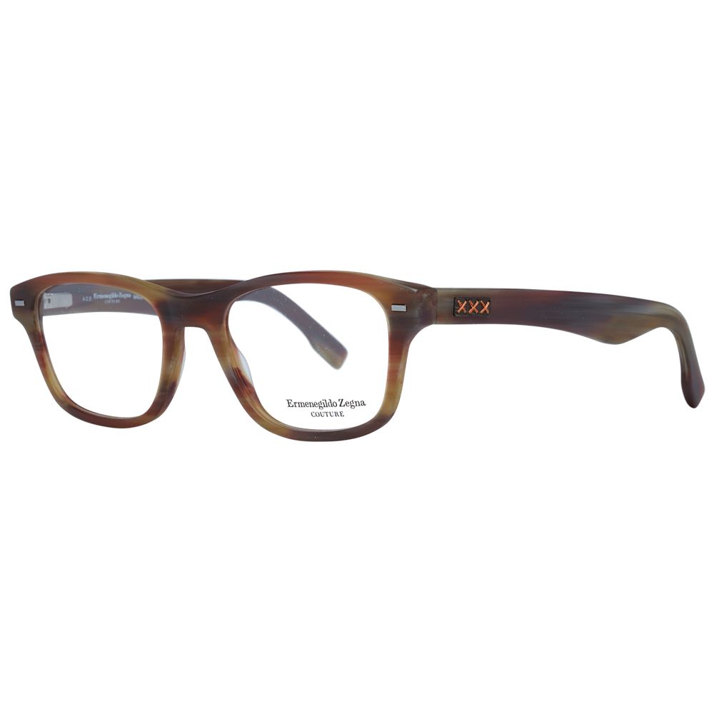 Ermenegildo Zegna Brown Plastic Glasses (Frames) - ClickThatClicks 