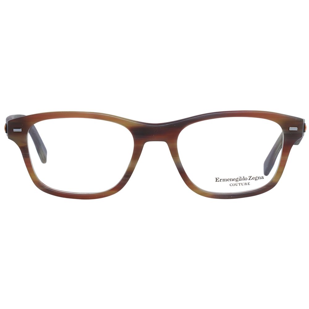 Ermenegildo Zegna Brown Plastic Glasses (Frames) - ClickThatClicks 