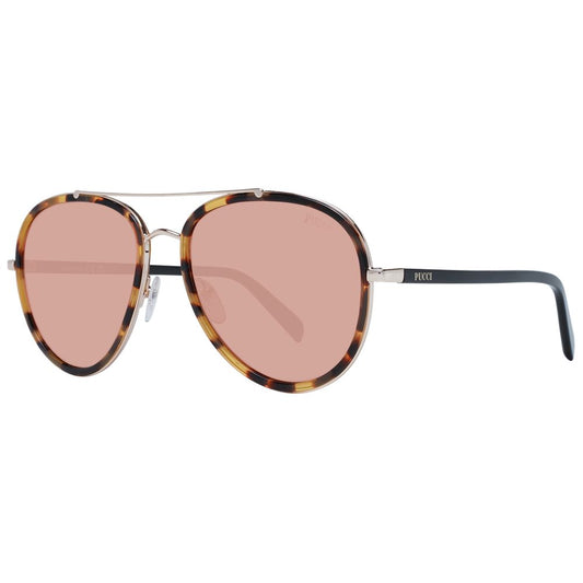 Emilio Pucci Brown Metal Sunglasses - ClickThatClicks 