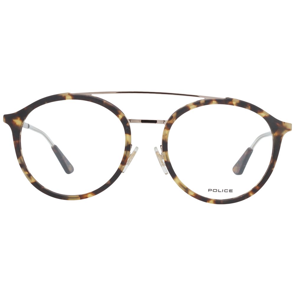 Police Brown Metal & Plastic Glasses (Frames) - ClickThatClicks 