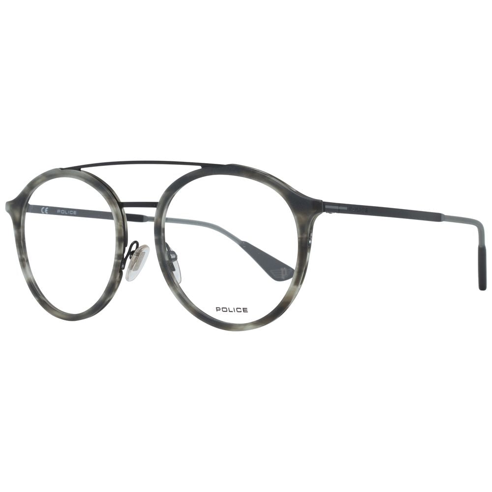 Police Gray Metal & Plastic Glasses (Frames) - ClickThatClicks 