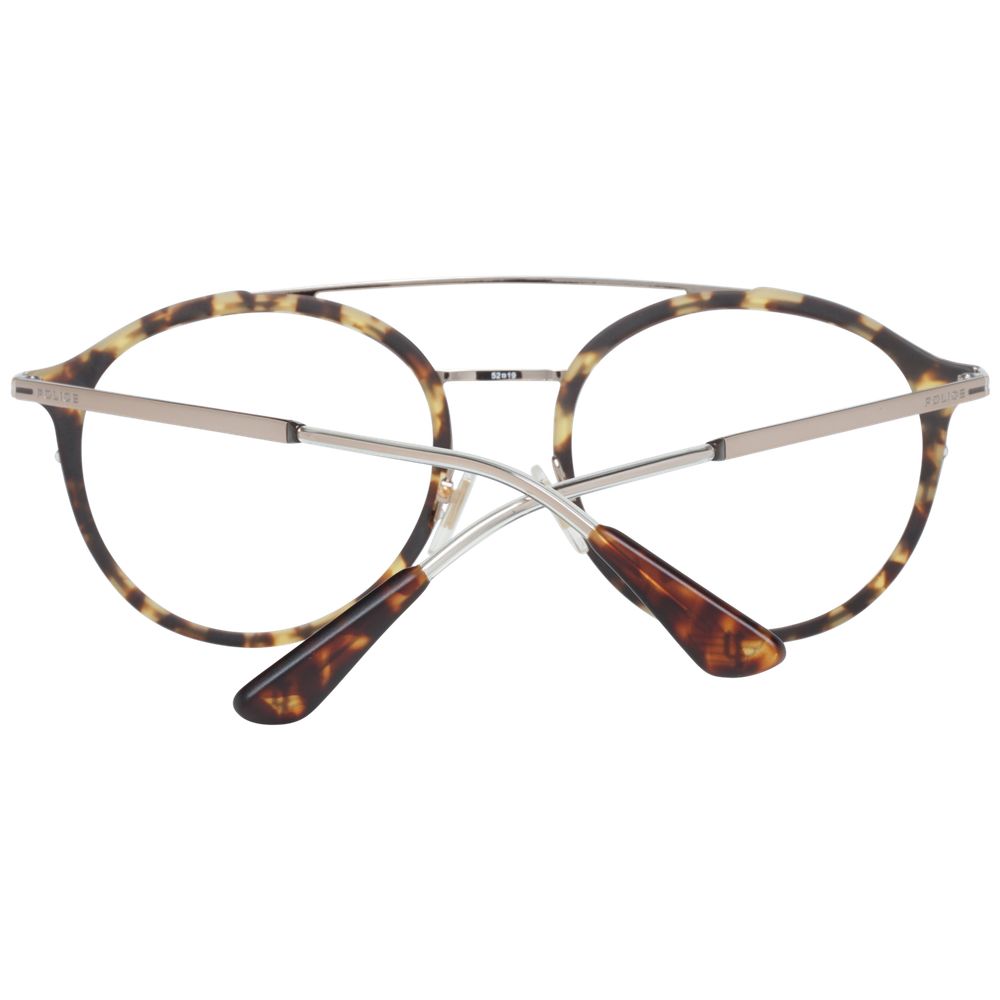 Police Brown Metal & Plastic Glasses (Frames) - ClickThatClicks 