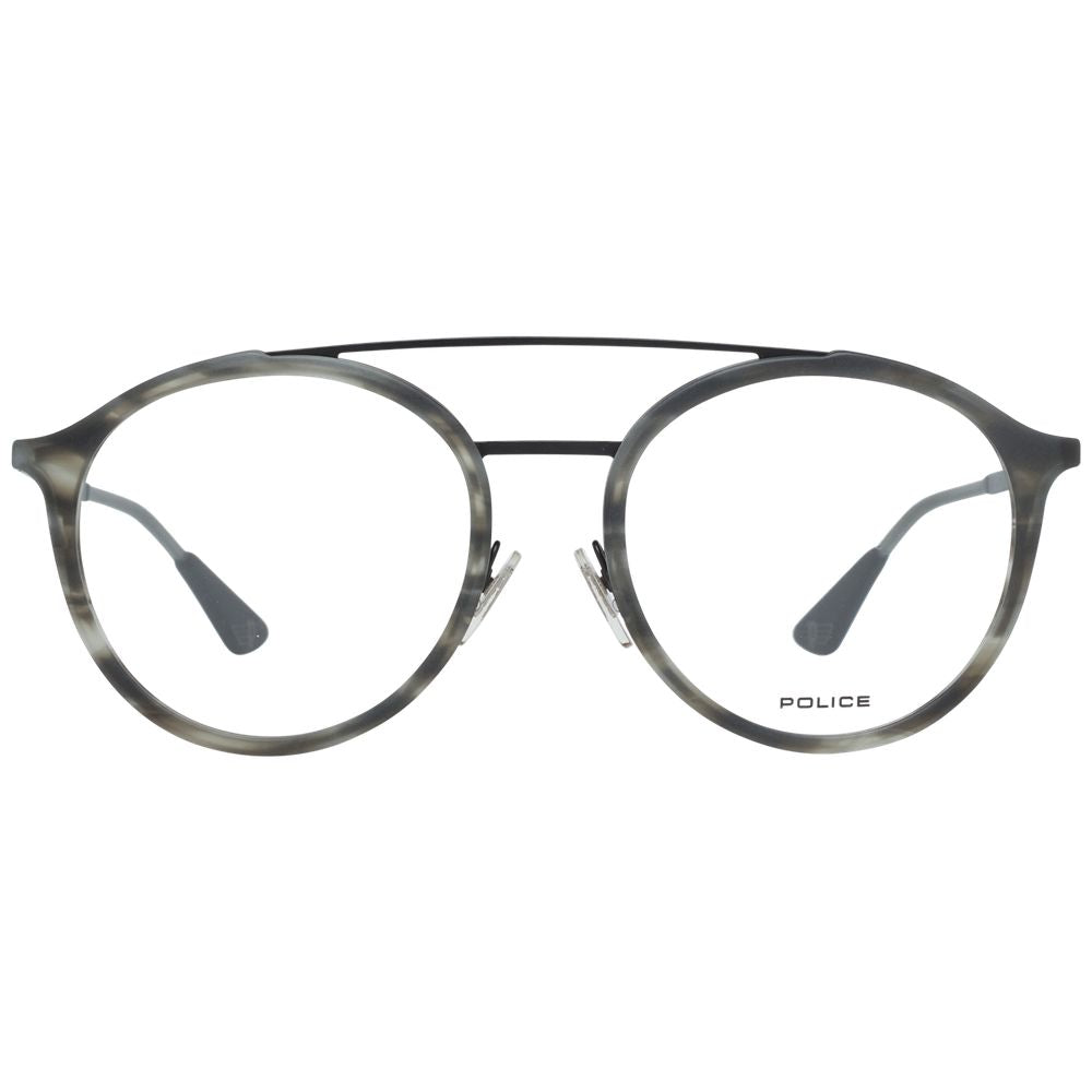 Police Gray Metal & Plastic Glasses (Frames) - ClickThatClicks 