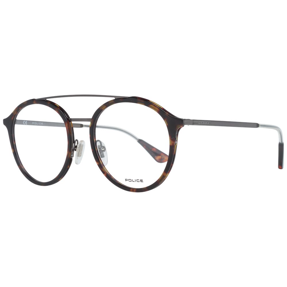 Police Brown Metal & Plastic Glasses (Frames) - ClickThatClicks 
