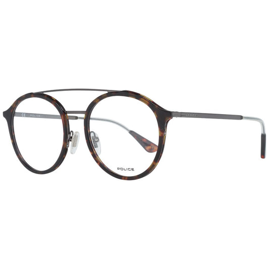 Police Brown Metal & Plastic Glasses (Frames) - ClickThatClicks 