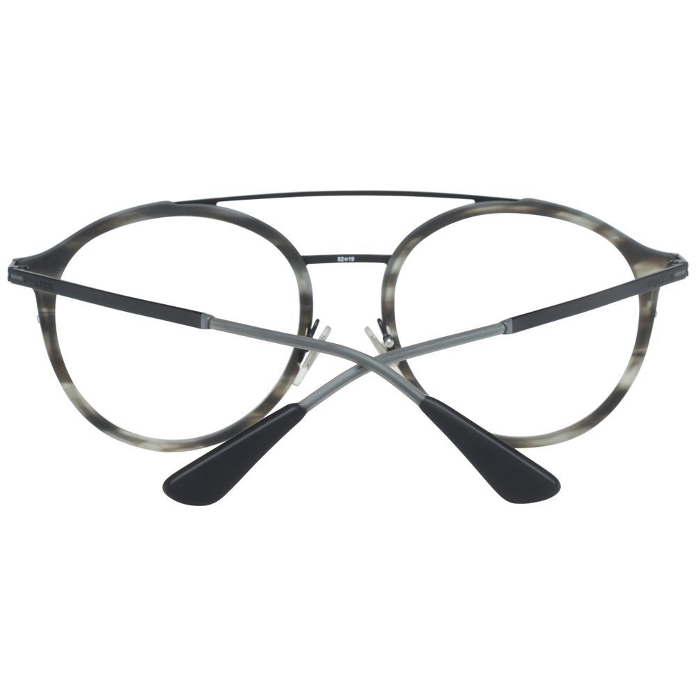 Police Gray Metal & Plastic Glasses (Frames) - ClickThatClicks 