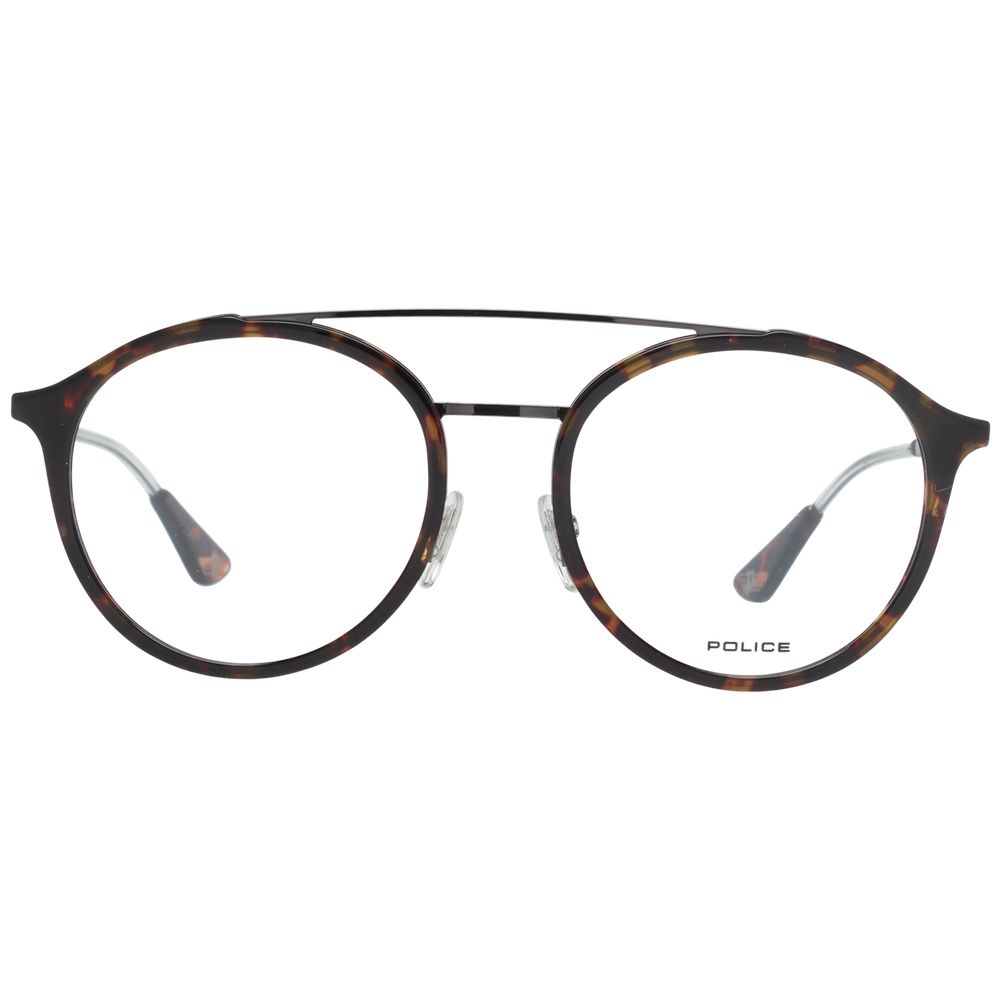 Police Brown Metal & Plastic Glasses (Frames) - ClickThatClicks 