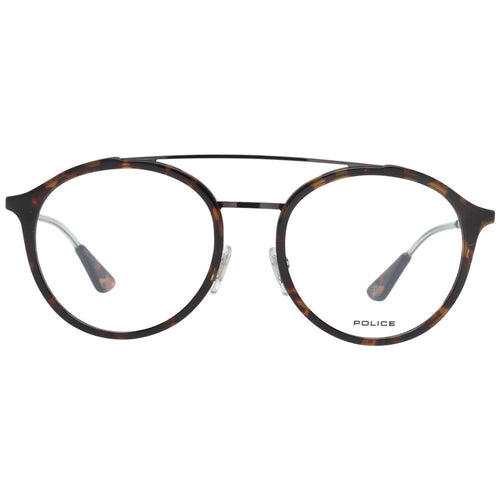 Police Brown Metal & Plastic Glasses (Frames) - ClickThatClicks 