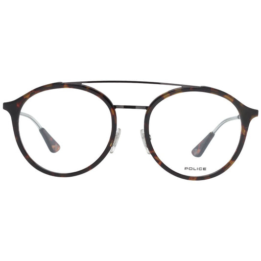 Police Brown Metal & Plastic Glasses (Frames) - ClickThatClicks 