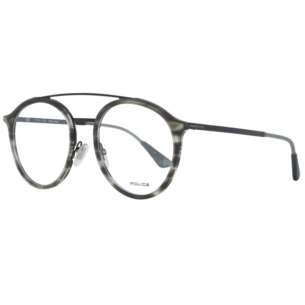 Police Gray Metal & Plastic Glasses (Frames) - ClickThatClicks 