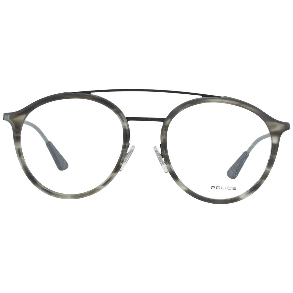 Police Gray Metal & Plastic Glasses (Frames) - ClickThatClicks 