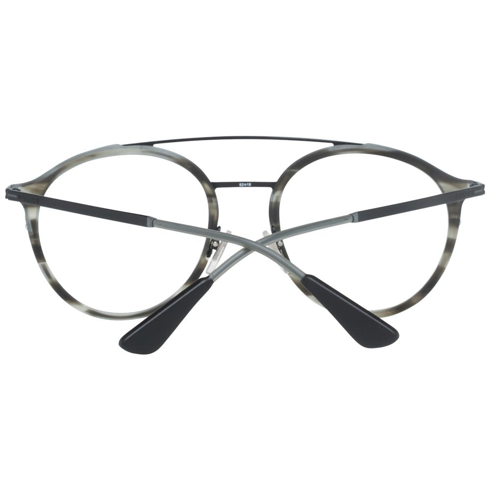 Police Gray Metal & Plastic Glasses (Frames) - ClickThatClicks 