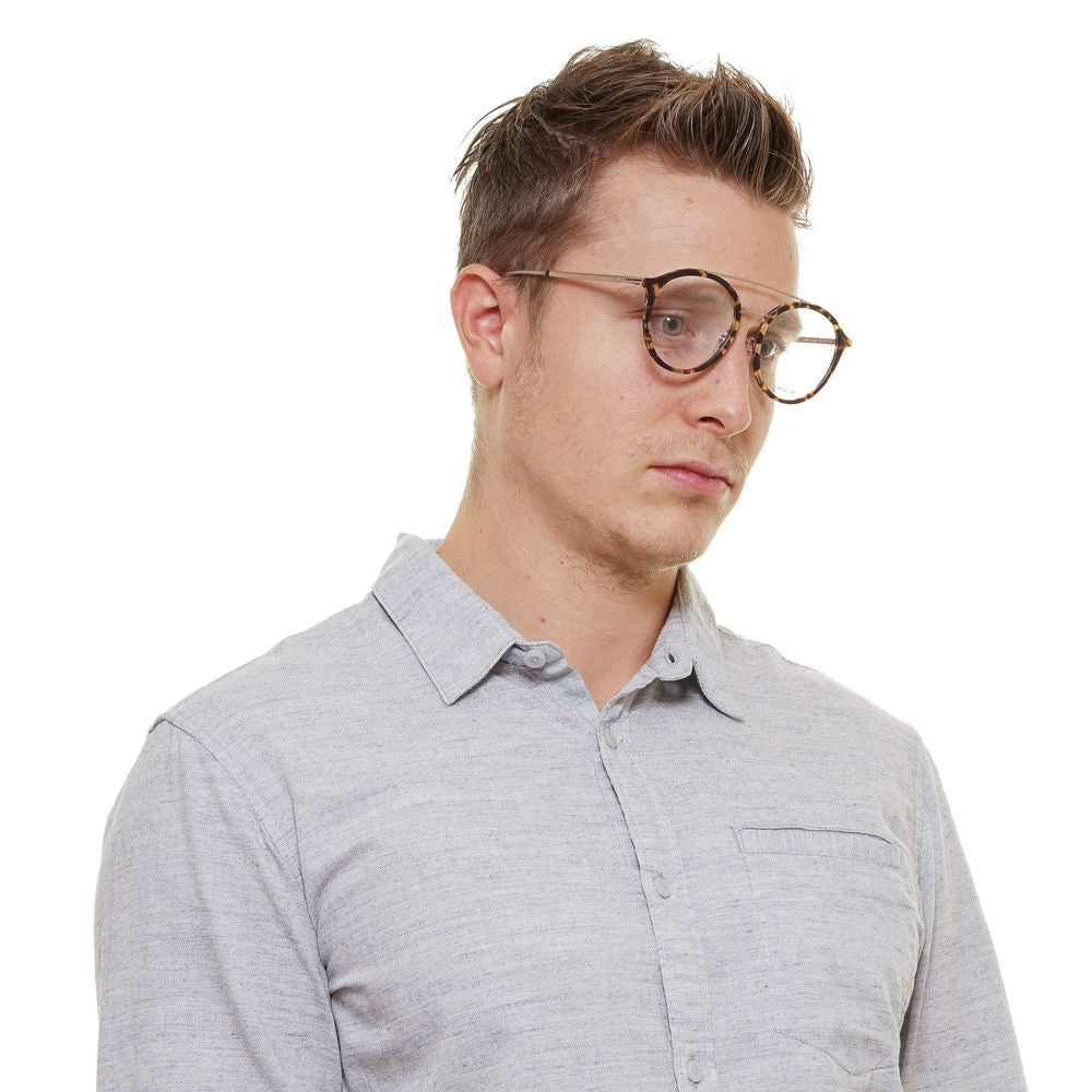 Police Brown Metal & Plastic Glasses (Frames) - ClickThatClicks 