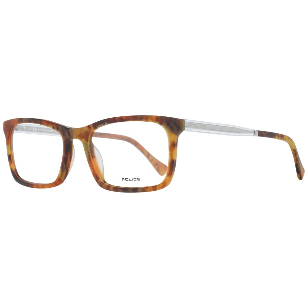 Police Brown Plastic Glasses (Frames) - ClickThatClicks 