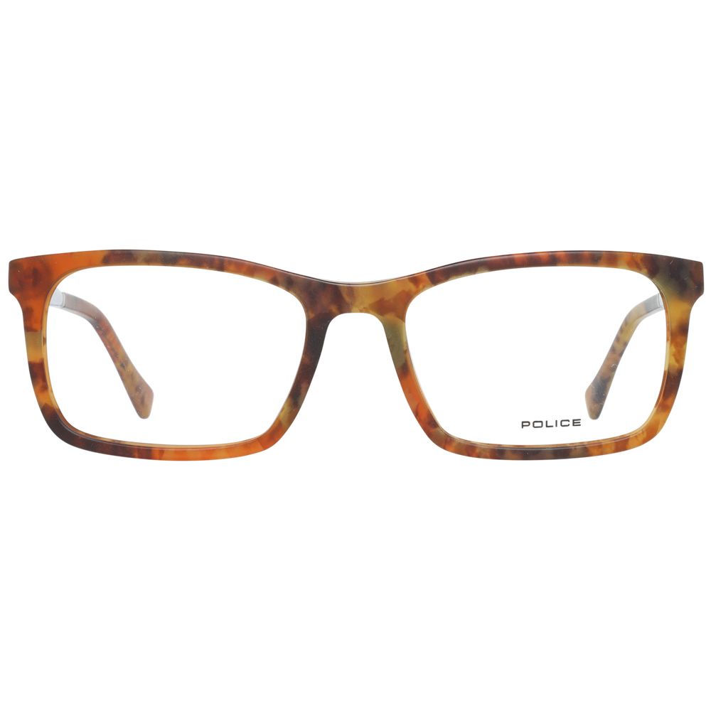 Police Brown Plastic Glasses (Frames) - ClickThatClicks 