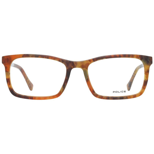 Police Brown Plastic Glasses (Frames) - ClickThatClicks 