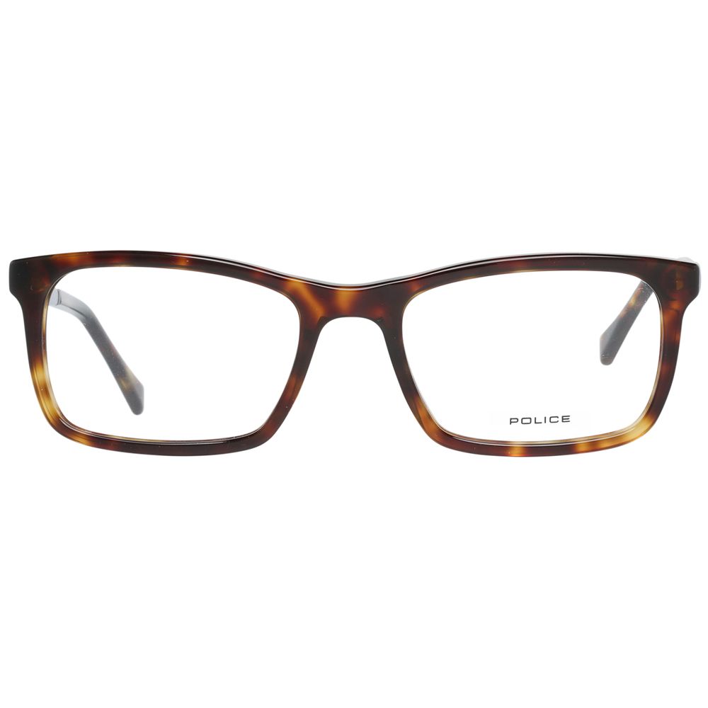 Police Brown Plastic Glasses (Frames) - ClickThatClicks 