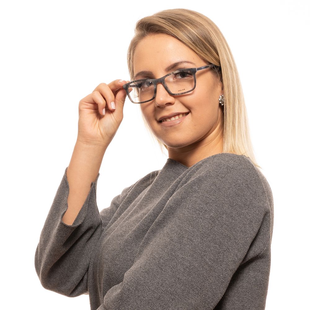 Police Gray Plastic Glasses (Frames) - ClickThatClicks 