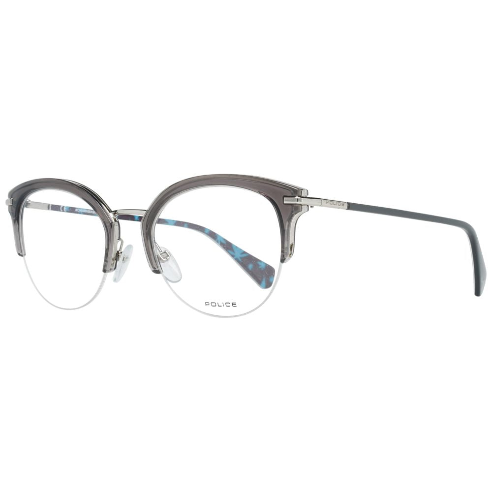 Police Gray Metal & Plastic Glasses (Frames) - ClickThatClicks 