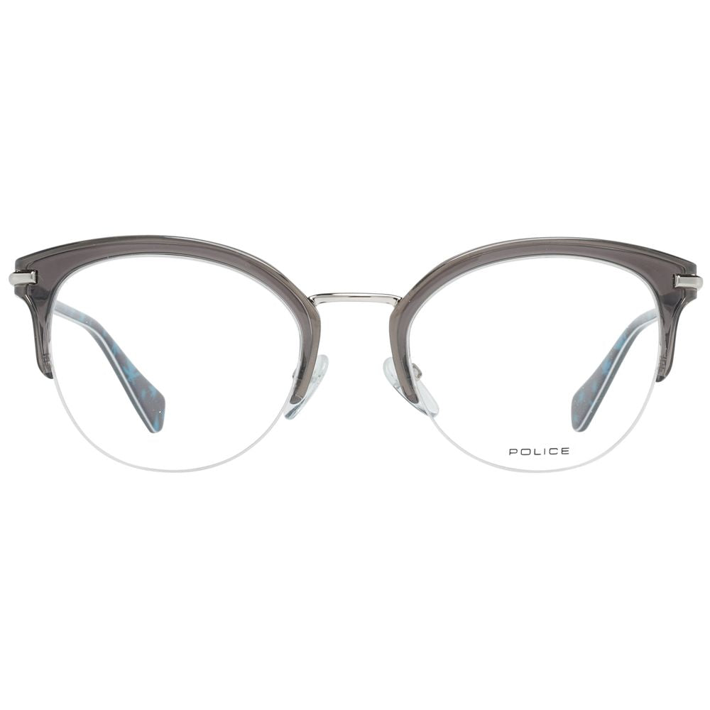 Police Gray Metal & Plastic Glasses (Frames) - ClickThatClicks 