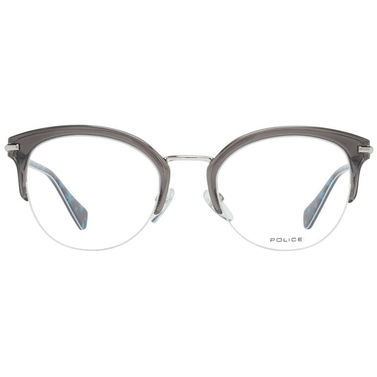 Police Gray Metal & Plastic Glasses (Frames) - ClickThatClicks 