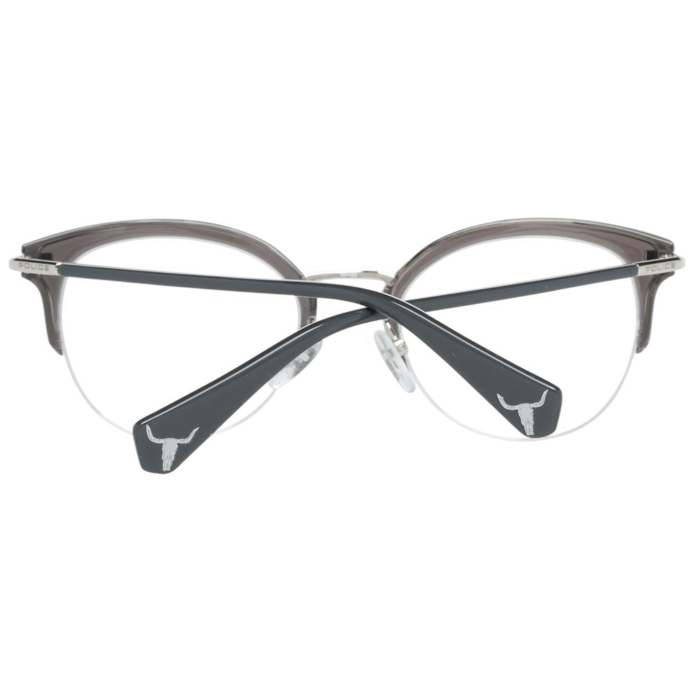Police Gray Metal & Plastic Glasses (Frames) - ClickThatClicks 