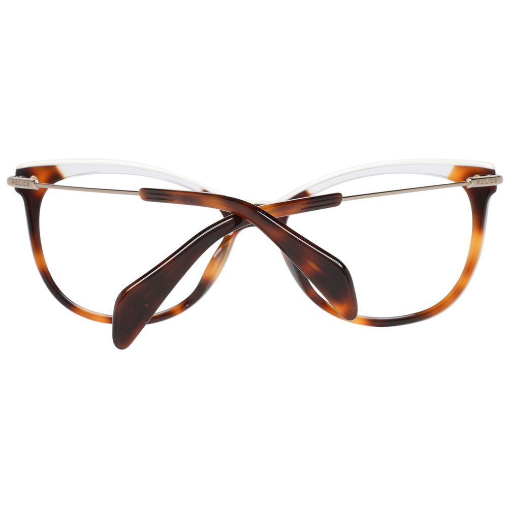 Police Brown Metal & Plastic Glasses (Frames) - ClickThatClicks 