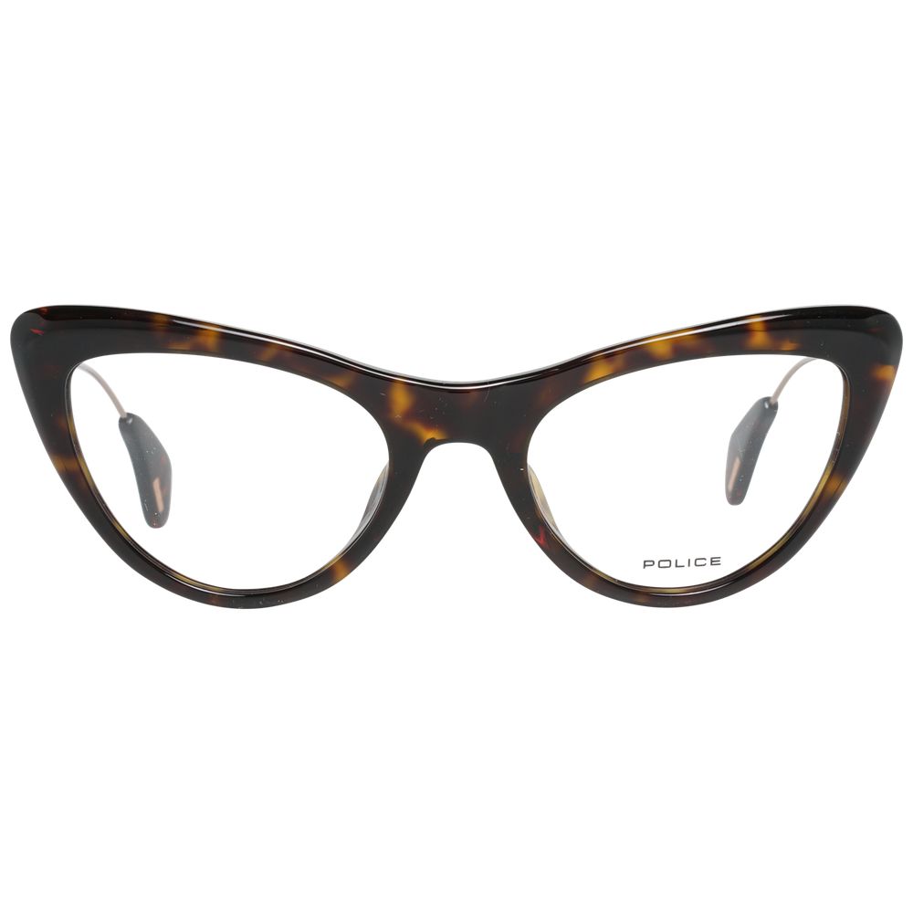 Police Brown Metal & Plastic Glasses (Frames) - ClickThatClicks 