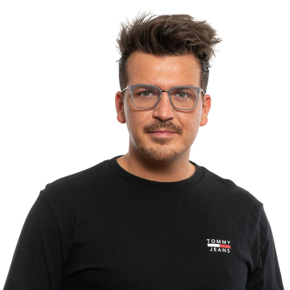 Police Gray Metal & Plastic Glasses (Frames) - ClickThatClicks 