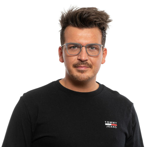 Police Gray Metal & Plastic Glasses (Frames) - ClickThatClicks 