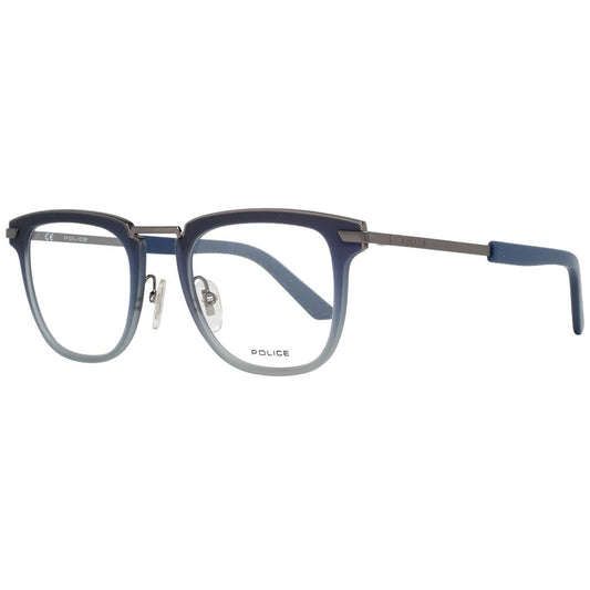 Police Blue Metal & Plastic Glasses (Frames) - ClickThatClicks 