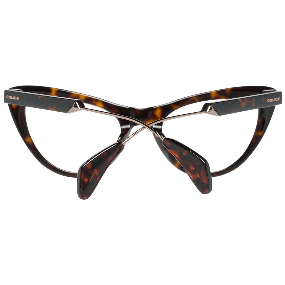 Police Brown Metal & Plastic Glasses (Frames) - ClickThatClicks 