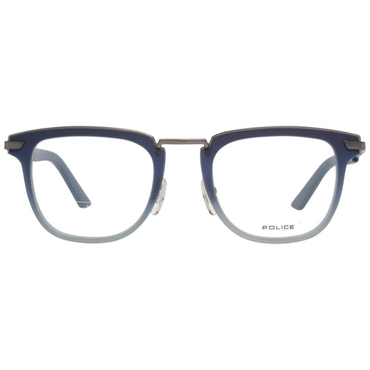 Police Blue Metal & Plastic Glasses (Frames) - ClickThatClicks 