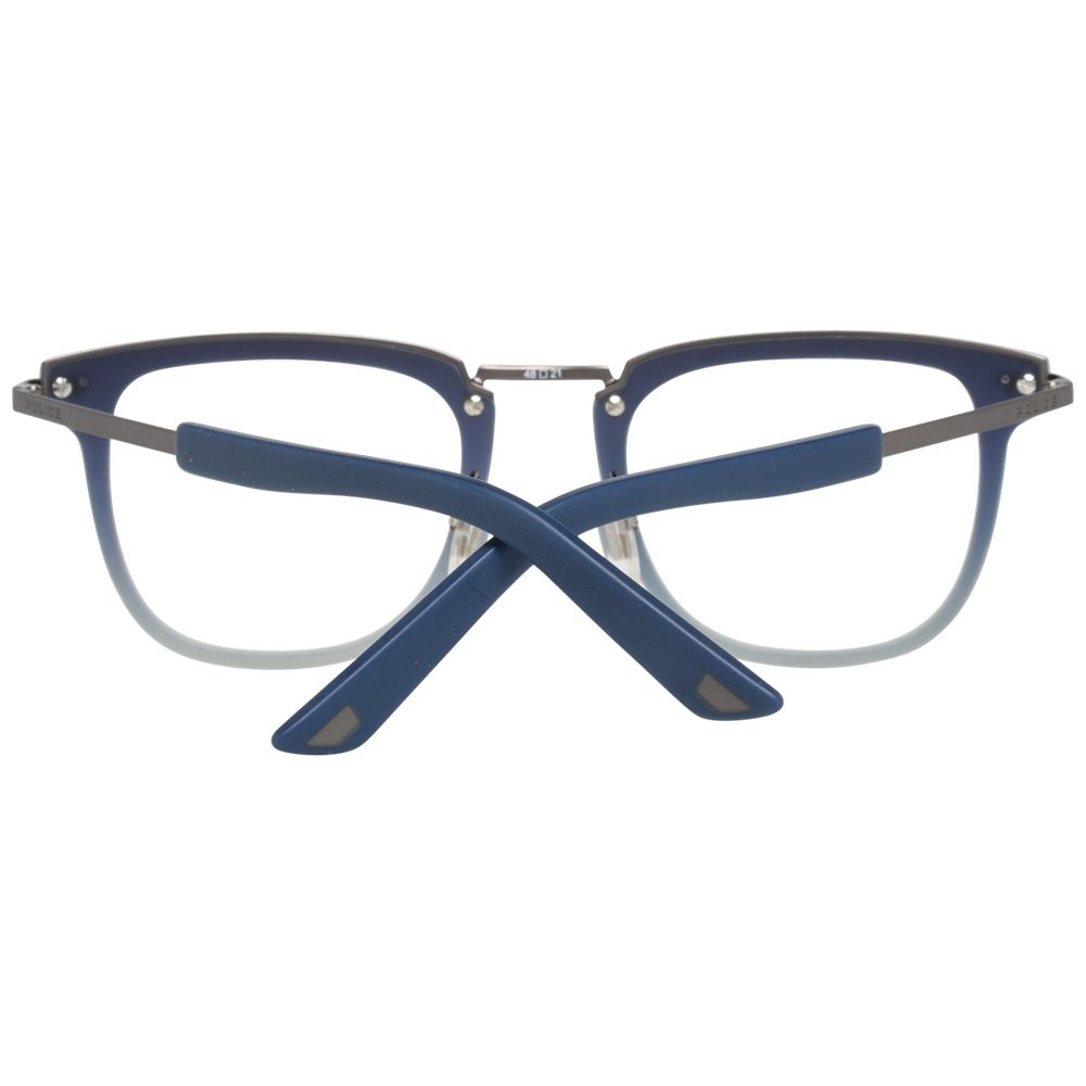 Police Blue Metal & Plastic Glasses (Frames) - ClickThatClicks 