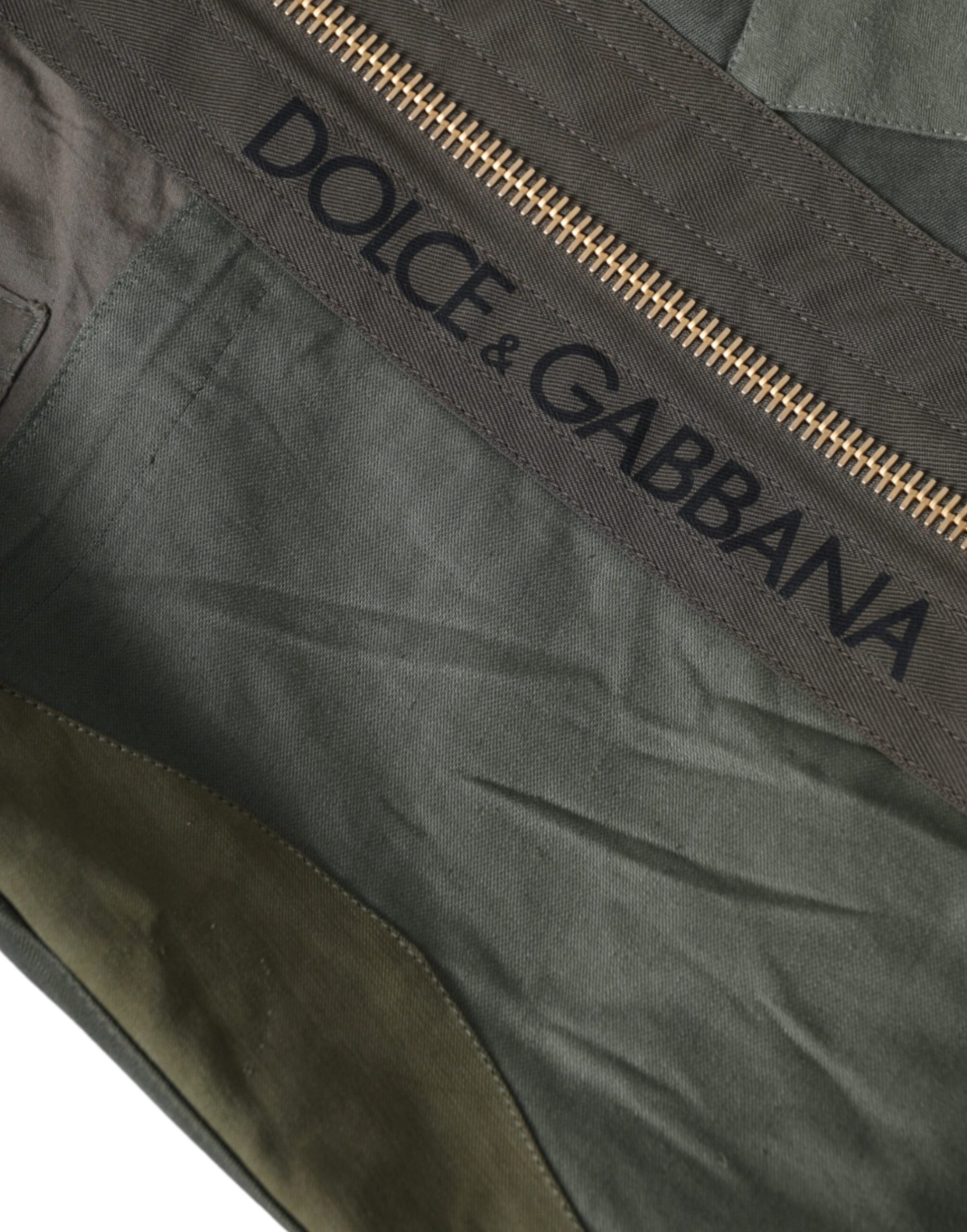 Dolce & Gabbana Military Green Patchwork Rucksack Backpack Bag - ClickThatClicks 