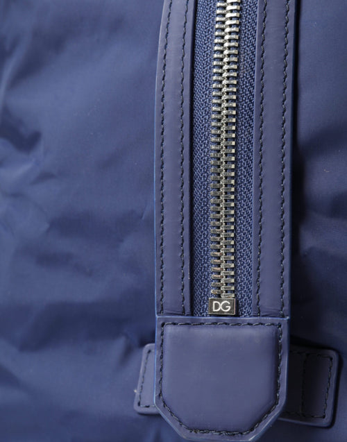 Dolce & Gabbana Blue Nylon Calfskin Hand Shoulder Duffel Bag - ClickThatClicks 