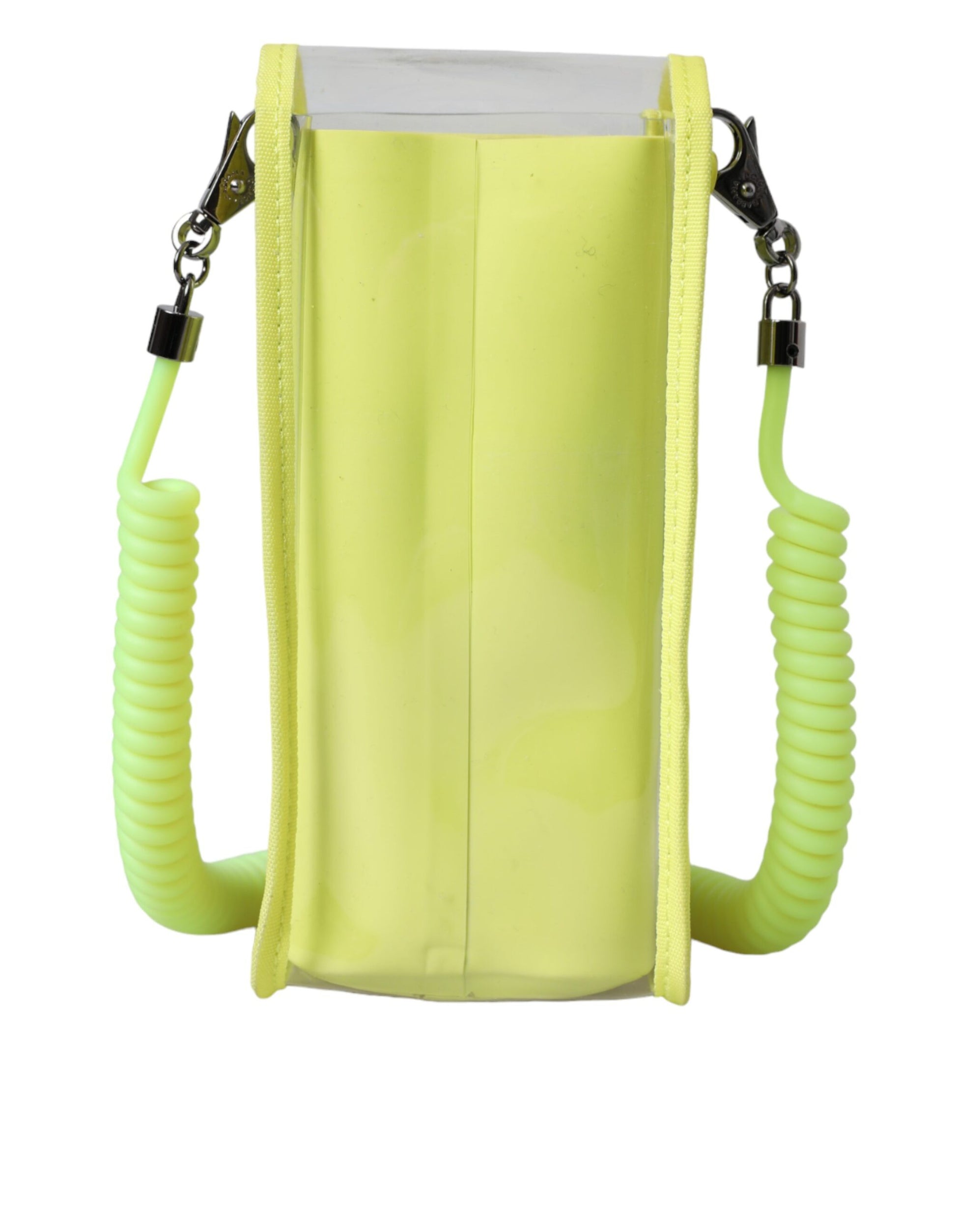 Dolce & Gabbana Yellow Green Plastic DG Logo Neck Strap Cardholder Wallet - ClickThatClicks 