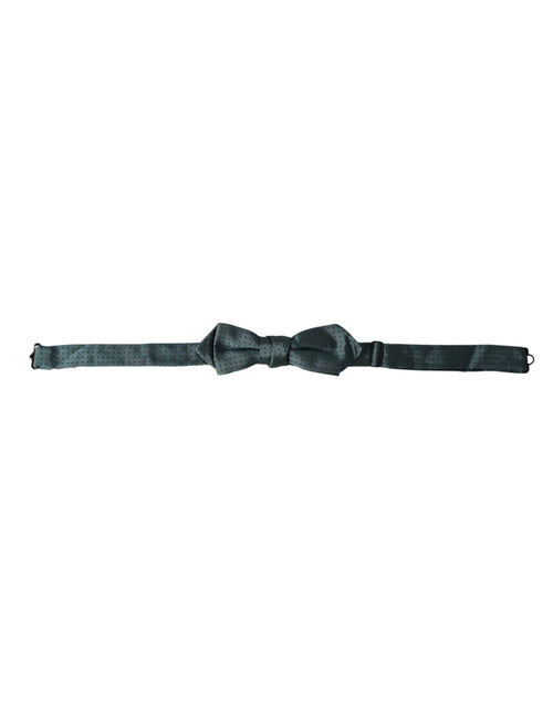 Dolce & Gabbana Green Silk Fantasy Adjustable Neck Men Papillon Bow Tie - ClickThatClicks 