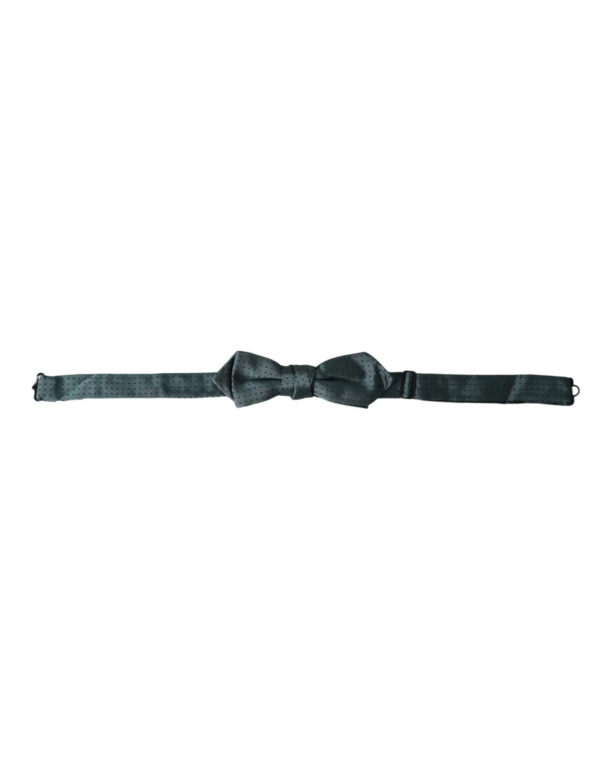 Dolce & Gabbana Green Silk Fantasy Adjustable Neck Men Papillon Bow Tie - ClickThatClicks 